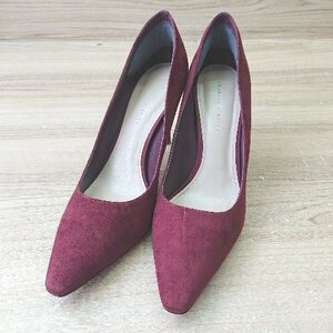 ◇ CHARLES & KEITH チャールズ＆キース ピンヒール ポインテッドトゥ シンプル パンプス サイズ40 レッド レディース E