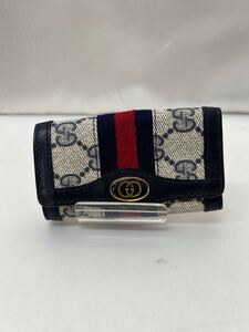 20241210【GUCCI】グッチ オールドグッチ シェリーライン GGスプリーム ６連キーケース 784Q9YT