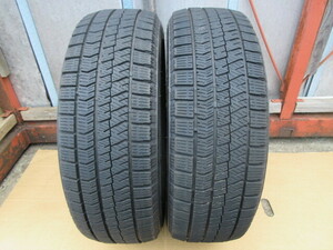 冬1597 ブリヂストン BLIZZAK VRX2 195/65R15 91Q スタッドレス 中古 2本 ♪ BRIDGESTONE ブリザック 