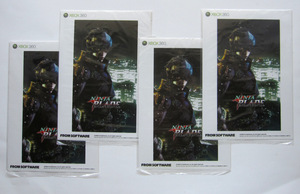 Xbox360★Ninja Blade ニンジャブレイド ステッカー 4枚セット★新品 