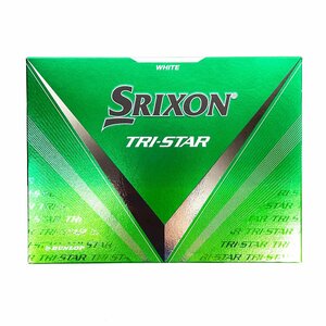 未開封 未使用品 DUNLOP ダンロップ SRIXON スリクソン ゴルフボール TRI-STAR ホワイト 12球 [E161]