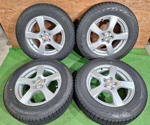 195/65R15 BRIDGESTONE BLIZZAK VRX2【2017年】(社外アルミホイール) 15X6J ET50 5H/100 4本セット！