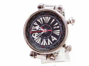 〇3495 ジオ モナコ ジオ ポリス ワールドタイム メンズ 自動巻 腕時計