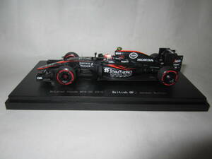 即決　エブロ №45327 1/43 マクラーレン ホンダ MP4-30 2015年イギリスGP №22 ジェンソン・バトン ジョニーウオーカー仕様 アンテナ交換