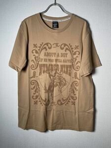 ナンバーナイン numbernine 07ss バード期 プリント Tシャツ サイズ3 ベージュ 23002