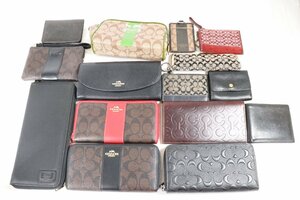 【15点】 COACH コーチ 長財布 二つ折り財布 メンズ レディース ユニセックス 財布 名刺入れ ペンケース コインケース まとめ売り 2662-MS