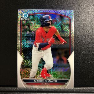 Marcelo Mayer 2023 Topps Bowman Mega Box #BCP-107 Chrome Mojo Refractor Red Sox