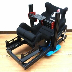 【引取限定】【良品/GTスタイルシート付】Trak Racer TR80 MK5 レーシングハンコンコックピット TR ONE 汎用性ホイールブラケット【69】