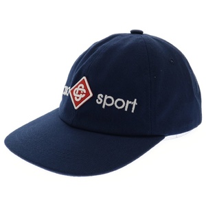 CASABLANCA カサブランカ CASA SPORT ICON EMBROIDERED CAP カサ スポーツ アイコン エンブロイダリー キャップ AS24-HAT-002-03 ネイビー