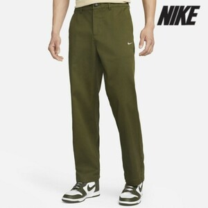 [送料無料] 2022 NIKE CHINO PANT Loose Fit グリーン Lサイズ 定価11000円 DX6028-326 検) ナイキ チノパン チノパンツ コットン GREEN 