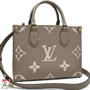 ルイヴィトン オンザゴーPM バイカラー モノグラム アンプラント トゥルトレール クレーム M45779 LOUIS VUITTON 未使用品