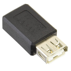 変換名人 USB A(メス) → miniUSB(メス) 変換アダプタ USBAB-M5BN/8999/送料無料メール便 ポイント消化