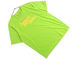 ネコポスOK MILLET ミレット プリント Tシャツ sizeXL/黄緑 ■◆ ☆ eha5 メンズ