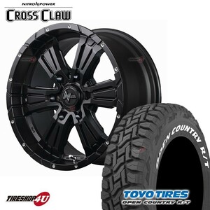 4本セット NITRO POWER CROSSCLAW 16x6.5J 6/139.7 +48 SGB TOYO OPENCOUNTRY R/T 215/65R16 ホワイトレター E26 NV350 キャラバン E25