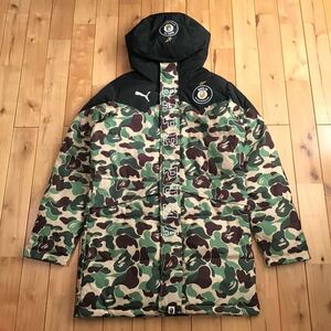 PUMA × BAPE Hoodie Long Coat Sサイズ a bathing ape ABC camo プーマ パーカー ダウンジャケット エイプ ベイプ コート 迷彩 z6397