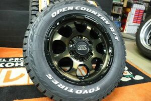 ◆新品ホワイトレター!オープンカントリーR/T215/65R16LTタイヤ付6穴6.5+38マッドクロス グレイス200系ハイエース!レジアスエース