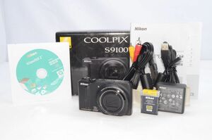 Nikon ニコン COOLPIX S9100 ノーブルブラック コンパクトデジタルカメラ★元箱付き 08011