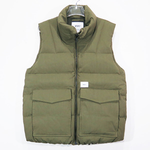 WTAPS ダブルタップス 20AW PEDDLER/VEST/NYCO.TWILL 202BRDT-JKM04 ダウン ベスト オリーブドラブ Fez