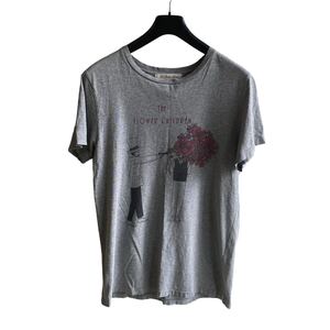 REMI RELIEF レミレリーフ size M ダメージ加工 Tシャツ グレー クルーネック カットソー 半袖Tシャツ