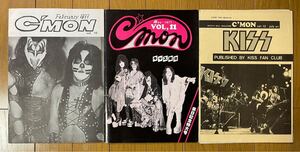 KISS ファンクラブ会報 C’mon/キッス/ Vol.10〜12/1977年/3冊セット