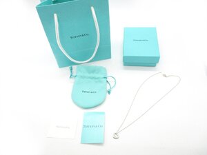 ★TIFFANY & Co オープンハート ネックレス ティファニー PERETTI ペレッティ Ag SV925 シルバー アクセサリー2.0g★/H