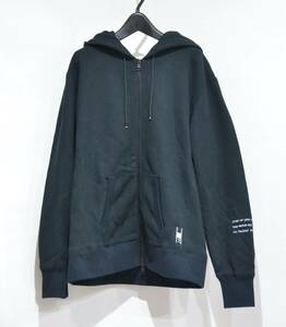 国内正規品 MONCLER × FRAGMENT モンクレール フラグメント 藤原ヒロシ 切替 パーカー ブラック L Y-28993B