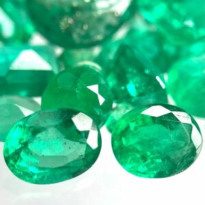 ☆天然エメラルドおまとめ 20ct☆O ルース 裸石 宝石 ジュエリー jewelry beryl emerald ベリル w4 A34