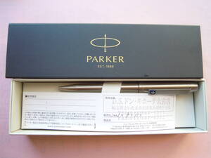 ⑦　PARKER/パーカー 　ステンレスシルバー装飾ノック式★MADE IN　UK