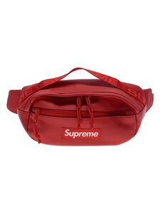 Supreme◆Leather Waist Bag/ウエストバッグ/レザー/RED