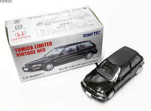 TOMICA LIMITED VINTAGE NEO トミカ リミテッド ヴィンテージ ネオ LV-N207 ホンダ シビック 25XT 89年式 黒 ミニカー 1515G15-4