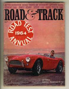 【c4358】ROAD&TRACK ROAD TEST ANNUAL 1964／アルファロメオジュリア1600スパイダー、アポロGT、…