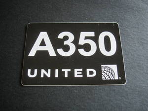 ユナイテッド航空■A350■UNITED AIRLINES■UA■ボーイング■ステッカー