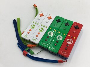 ♪▲【Nintendo ニンテンドー】Wiiリモコンプラス マリオ/ルイージ/ヨッシー 5点セット RVL-036 まとめ売り 0131 6