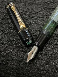 新品未使用 希少 1930-1940年台 Pelikan ペリカン 万年筆 #100N グレーマーブル CN/O (ワイドリング) シャーペンセット