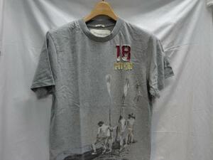 半袖Ｔシャツ　プリント　天竺　Ｌサイズ　グレィ　ボート　Ａｂｅｒｃｒｏｍｂｉｅ＆Ｆｉｔｃｈ★ＯＵＴＬＥＴ格安！