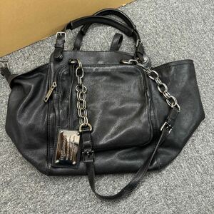 596◎1円スタート◎DOLCE＆GABBANA ドルチェ&ガッバーナ ドルガバ ハンドバッグ トートバッグ ヒョウ柄 ブラック 黒 レディース 【142655】