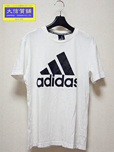 ADIDAS アディダス メンズ 半袖 Tシャツ M MUSTHAVES BADGE OF SPORTS ホワイト ビッグロゴ DT9929 中古B 【送料無料】 A-8162