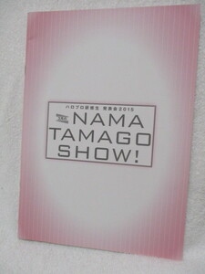 ★中古パンフレット★ハロプロ研修生発表会2015 「3月のNAMA TAMAGO SHOW!」加賀楓/浜浦彩乃/船木結/浅倉樹々 他 送料185円可