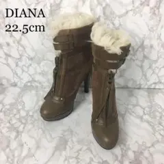 DIANA ダイアナ ミドルブーツ ファー 日本製 22.5