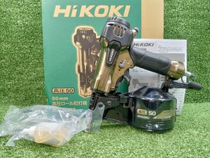 未使用 HiKOKI ハイコーキ 50mm 高圧ロール釘打機 NV50H2(S) 本体のみ エアダスタ機構搭載