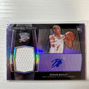 2019-20 Panini Obsidian Darius Bazley Jersey auto purple 75枚限定