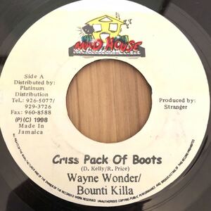 送料無料★レア 大HITコンビネーション!! Backyard Riddim★Criss Pack Of Boots / Wayne Wonder & Bounti Killa★