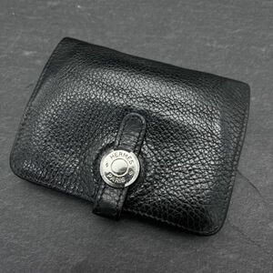 美品 エルメス B刻印 ドゴン トゴ レザー コインケース カードケース トリヨン 黒 ドゴンコンパクト 財布 /780