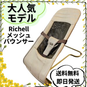 【送料無料】リッチェル　バウンサー メッシュ バウンシングシート