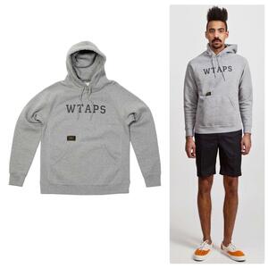 WTAPS ヘビーウェイト パイル プルオーバー パーカー グレー M DESIGN HOODY リバースウィーブ 厚手 ダブルタップス SUPREME ヘザーグレー