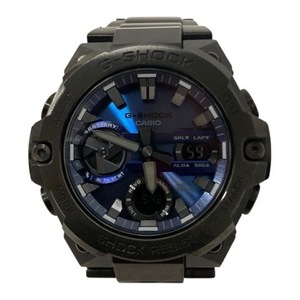 カシオジーショック CASIO G-SHOCK GST-B400BD-1A2JF 腕時計 ウォッチ 電波ソーラー タフソーラー スマートフォンリンク 黒 ブラック 青 ブ