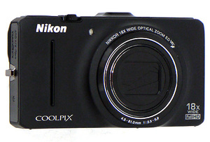 【中古】Nikon製 デジカメ COOLPIX S9300 ブラック/1600万画素 液晶画面いたみ [管理:1050024828]