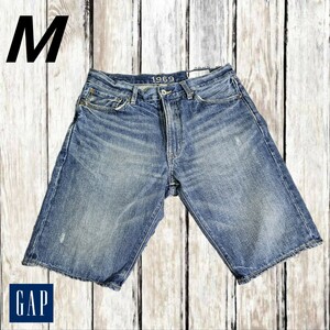 【送料無料】GAP/ギャップ/M/ミディアム サイズ/ハーフ デニム/メンズ