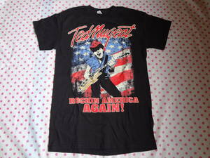 テッド・ニュージェント　tednugent　ROCKIN AMERICA　AGAIN! TOUR2017 ロックバンド　ツアー　Tシャツ　Sサイズ