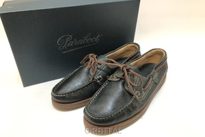 経堂) パラブーツ Paraboot バース マリン デッキシューズ BARTH MARINE 0318 サイズ8.5 ダークグリーン メンズ